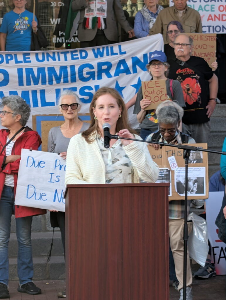 About Rachel Rachel Barnhart standing up for the rights of immigrants