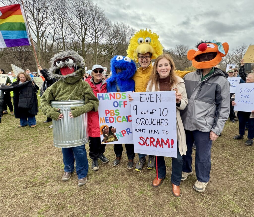 About Rachel Rachel Barnhart, supporting PBS and opposing Trump administration policies
