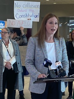 About Rachel Rachel Barnhart, press conference against Avelo Airlines